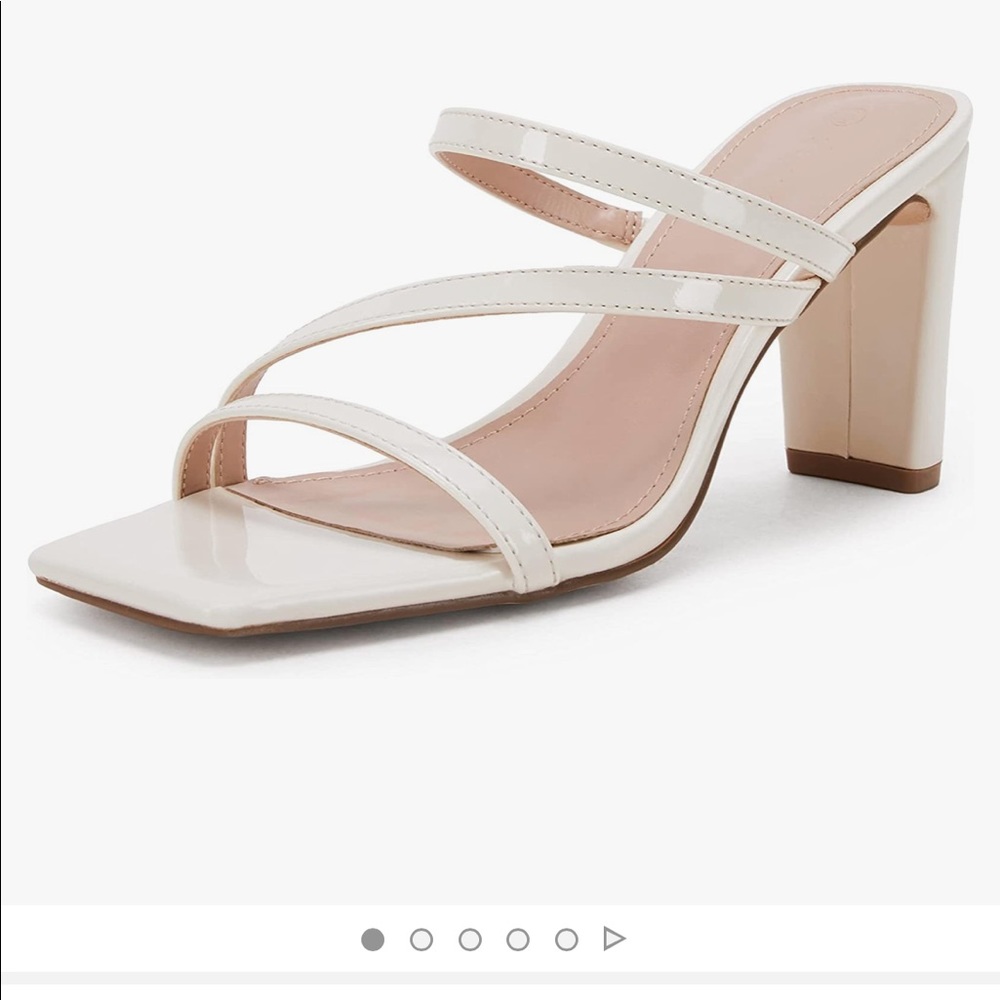 Beige size 7.5 heels from Amazon